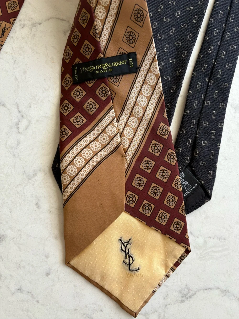 Yves Saint Laurent silk tie